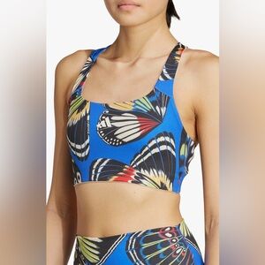 Farm Rio x Adidas butterfly sports bra size small